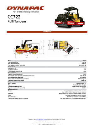Tandemtrilwalsen Dynapac CC 722