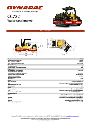Tandemtrilwalsen Dynapac CC 722