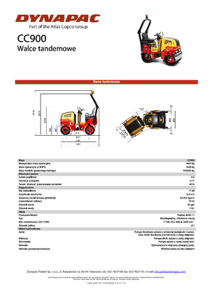 Tandemtrilwalsen Dynapac CC 900