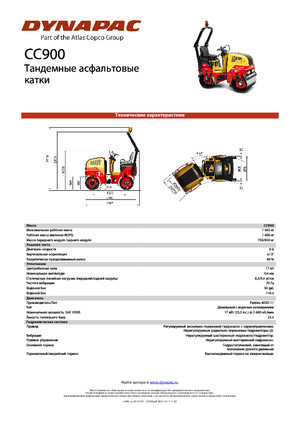 Tandemtrilwalsen Dynapac CC 900