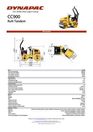 Tandemtrilwalsen Dynapac CC 900