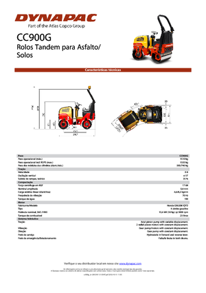 Tandemtrilwalsen Dynapac CC 900 G