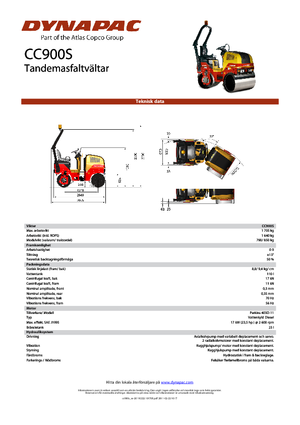 Tandemtrilwalsen Dynapac CC 900 S
