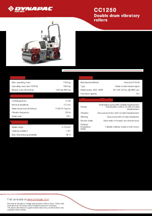 Tandemtrilwalsen Dynapac CC1250
