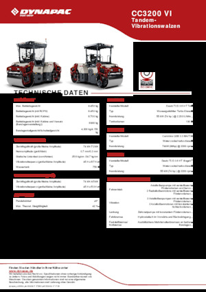 Tandemtrilwalsen Dynapac CC3200 VI