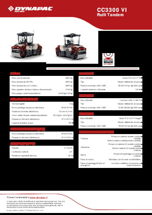 Tandemtrilwalsen Dynapac CC3300 VI