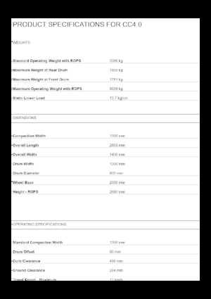 Tandemtrilwalsen Caterpillar CC4.0