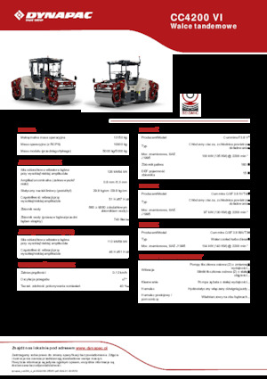 Tandemtrilwalsen Dynapac CC4200 VI