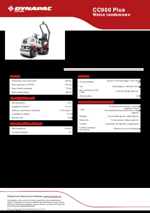 Tandemtrilwalsen Dynapac CC900 Plus