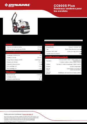 Tandemtrilwalsen Dynapac CC900S Plus