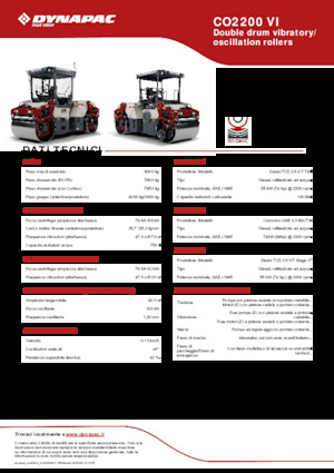 Tandemtrilwalsen Dynapac CO2200 VI