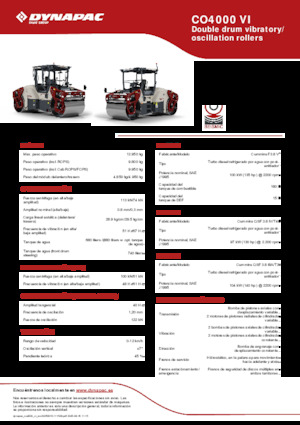 Tandemtrilwalsen Dynapac CO4000 VI