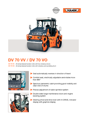 Tandemtrilwalsen Hamm DV 70 W
