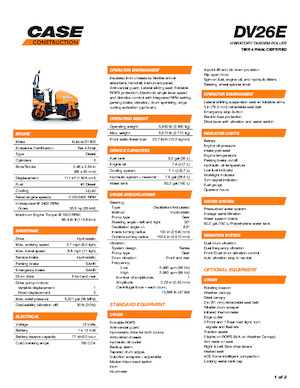 Tandemtrilwalsen Case DV26E