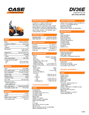 Tandemtrilwalsen Case DV36E