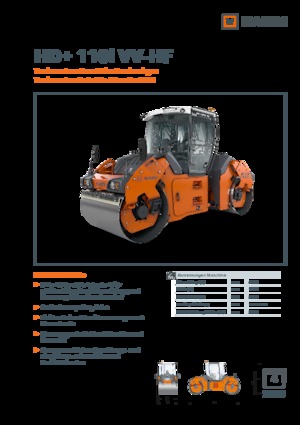 Tandemtrilwalsen Hamm HD+ 110i VV-HF