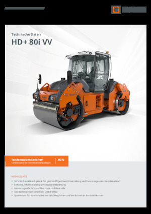Tandemtrilwalsen Hamm HD+ 80i VV
