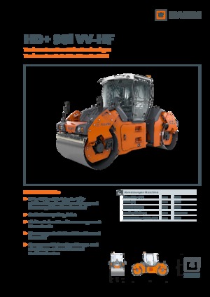 Tandemtrilwalsen Hamm HD+ 90i VV-HF