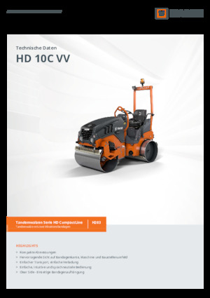 Tandemtrilwalsen Hamm HD 10C VV