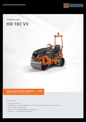 Tandemtrilwalsen Hamm HD 10C VV