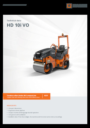 Tandemtrilwalsen Hamm HD 10i VO