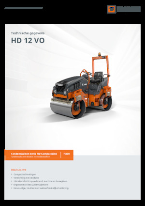 Tandemtrilwalsen Hamm HD 12 VO