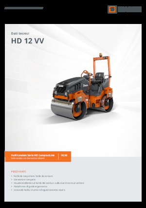 Tandemtrilwalsen Hamm HD 12 VV