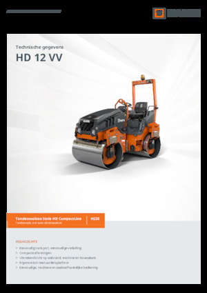 Tandemtrilwalsen Hamm HD 12 VV