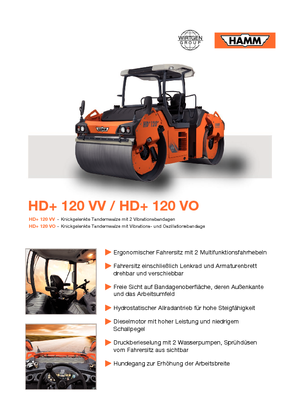 Tandemtrilwalsen Hamm HD 120 VO