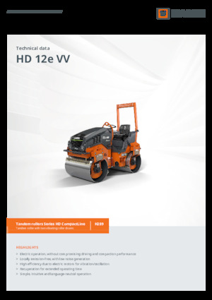 Tandemtrilwalsen Hamm HD 12e VV