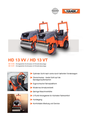 Tandemtrilwalsen Hamm HD 13 VV