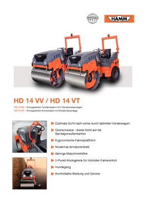 Tandemtrilwalsen Hamm HD 14 VV