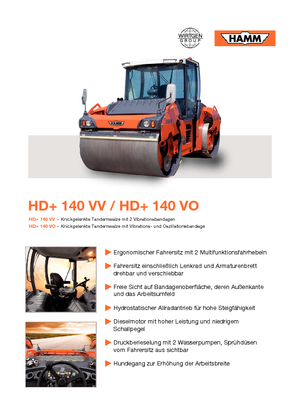 Tandemtrilwalsen Hamm HD 140 VO
