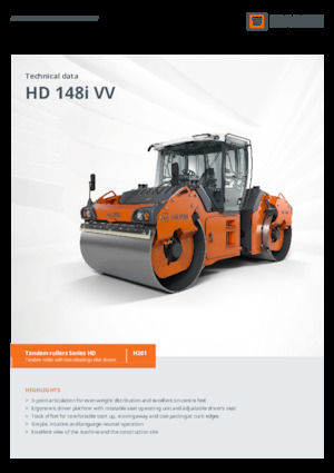 Tandemtrilwalsen Hamm HD 148i VV