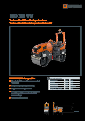 Tandemtrilwalsen Hamm HD 30 VV
