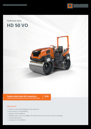 Tandemtrilwalsen Hamm HD 50 VO