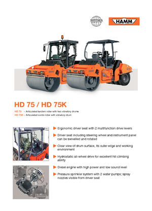 Tandemtrilwalsen Hamm HD 75