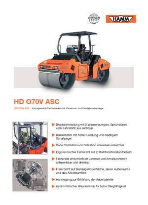 Tandemtrilwalsen Hamm HD O70 V ASC