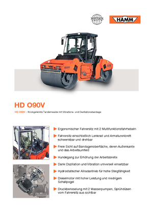 Tandemtrilwalsen Hamm HD O90 V ASC