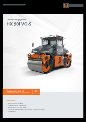 Tandemtrilwalsen Hamm HX 90i VO-S