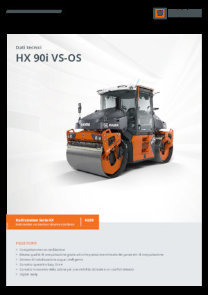 Tandemtrilwalsen Hamm HX 90i VS-OS
