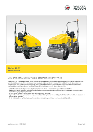 Tandemtrilwalsen Wacker Neuson RD 16-100