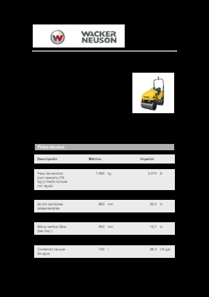 Tandemtrilwalsen Wacker Neuson RD 16-90