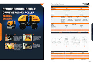 Tandemtrilwalsen Shantui SRD016W 