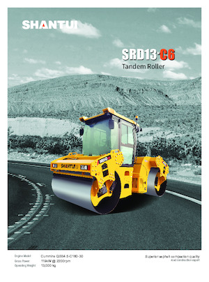 Tandemtrilwalsen Shantui SRD13-C6