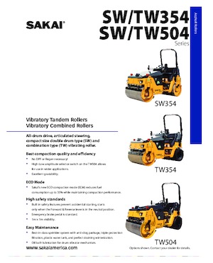 Tandemtrilwalsen Sakai SW354 