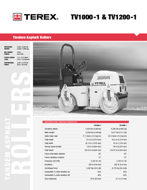 Tandemtrilwalsen Terex TV 1200-1