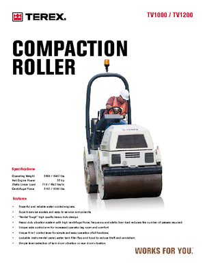 Tandemtrilwalsen Terex TV 1200