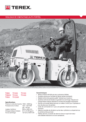 Tandemtrilwalsen Terex TV 900