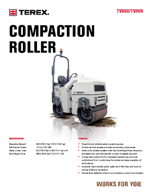 Tandemtrilwalsen Terex TV 900